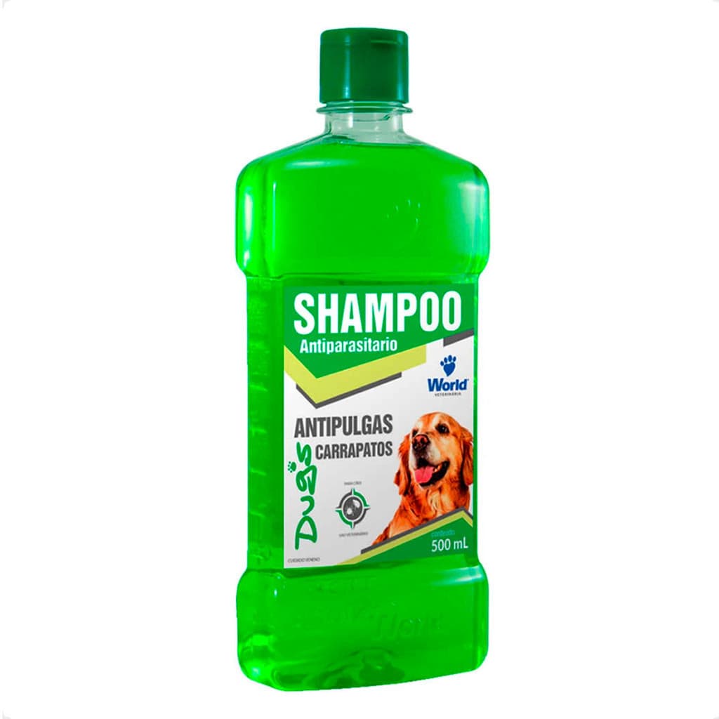Shampoo Antiparasitário World Veterinária Dug's para Cães - 500ml