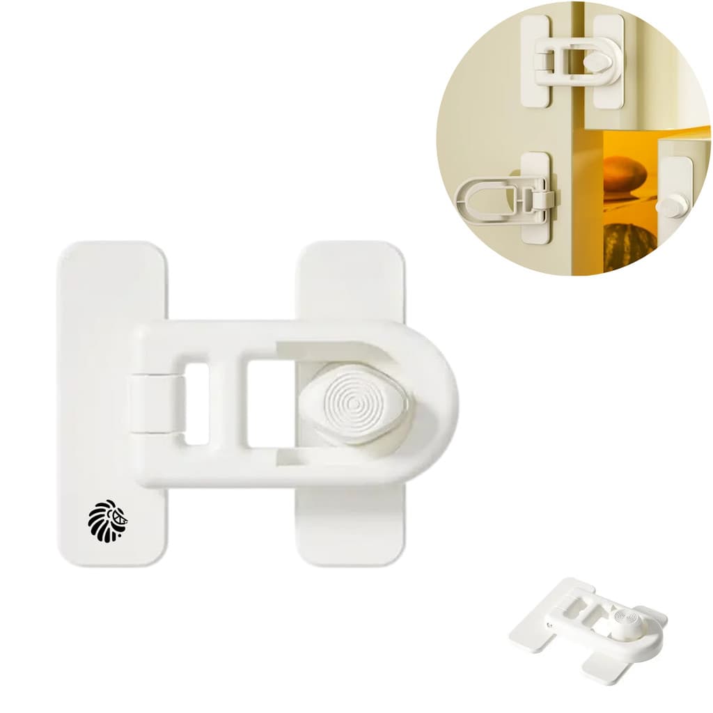 Trava Multifuncional para porta de Geladeira, Lava-Louças, Adega, Armários e Gavetas (1 unidade)
