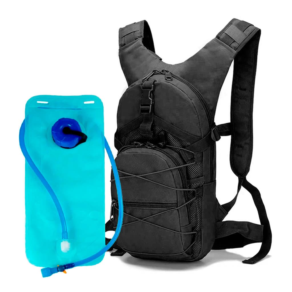 Mochila De Hidratacao Ciclismo Corrida Com Bolsos Internos Externos E Refil 3 Litros