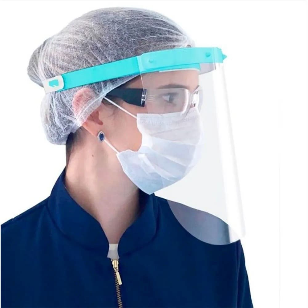 Mascara  Transparente Protetor Facial Reutilizável Ajustável