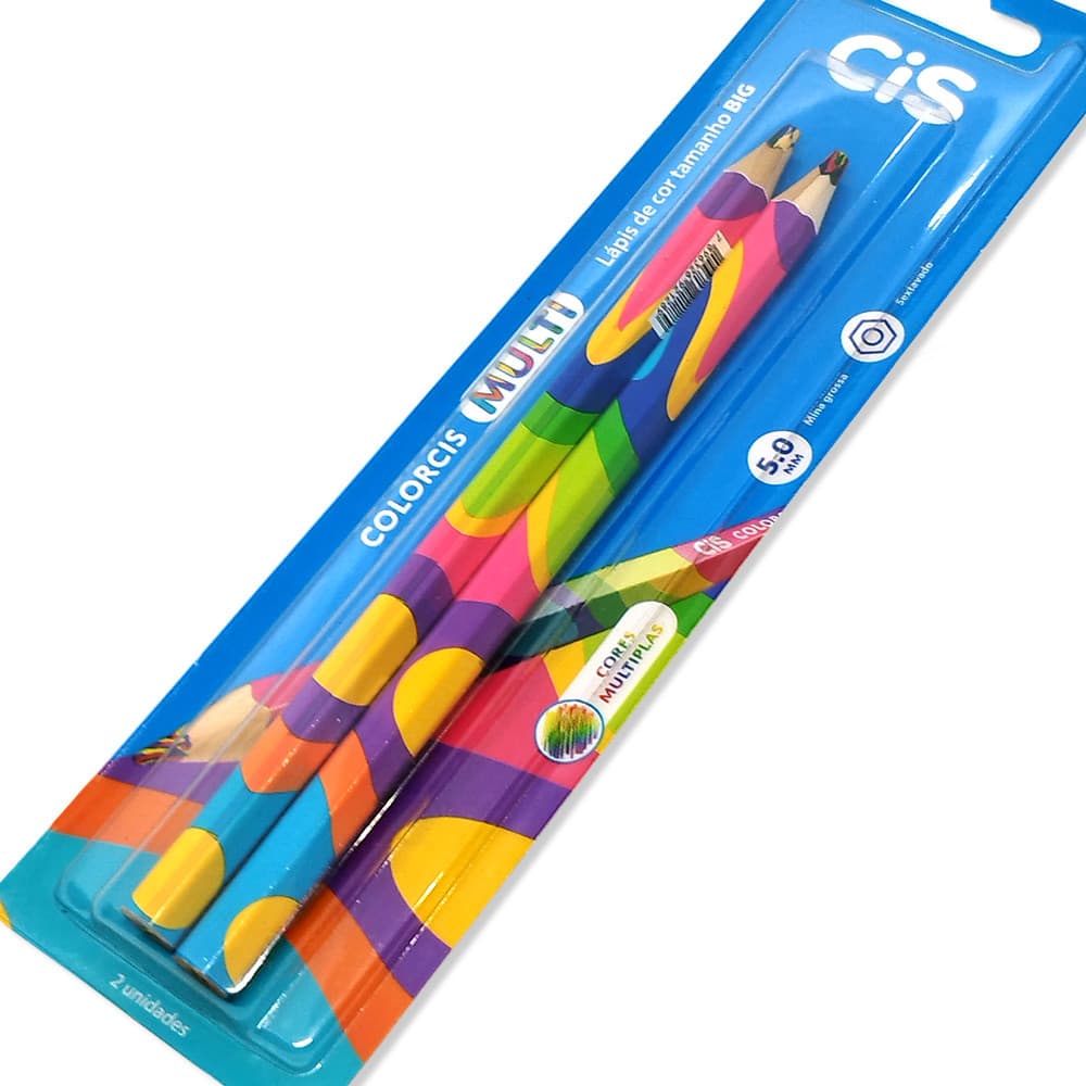 Lápis de Cor BIG Multicolor Colorcis CiS - 2 Unidades