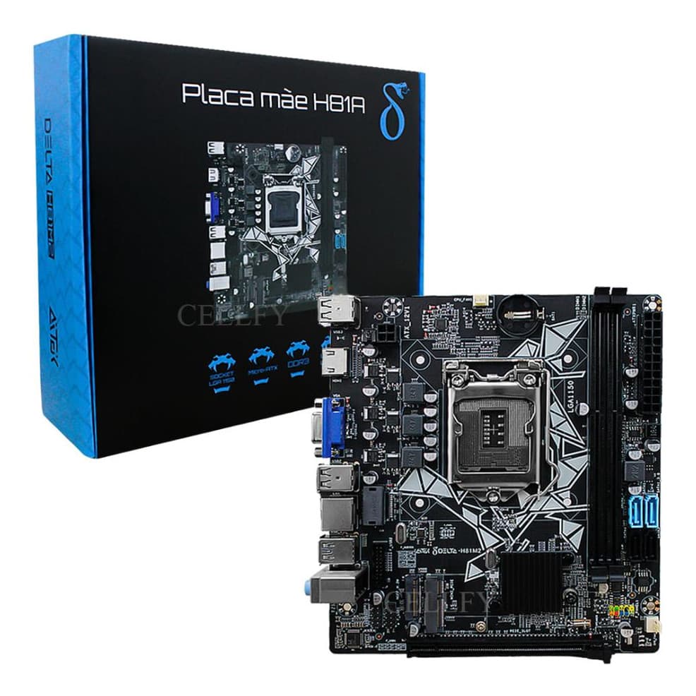 Placa Mãe H81 Lga 1150 Ddr3 Intel H81 Usb 3.0 Hdmi Pci-e