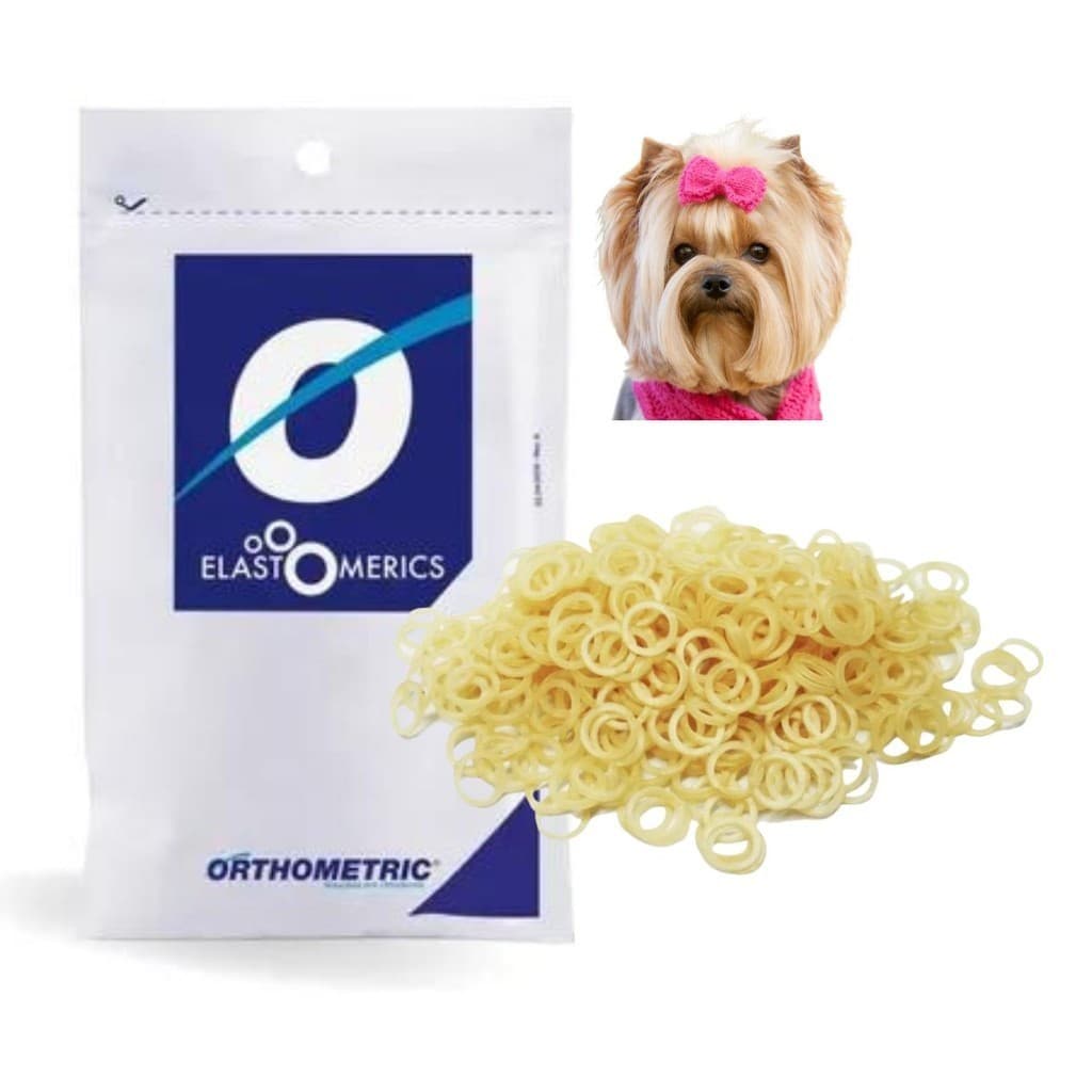 Kit 1000 Borrachinhas Elástico para Lacinho Petshop 5/16