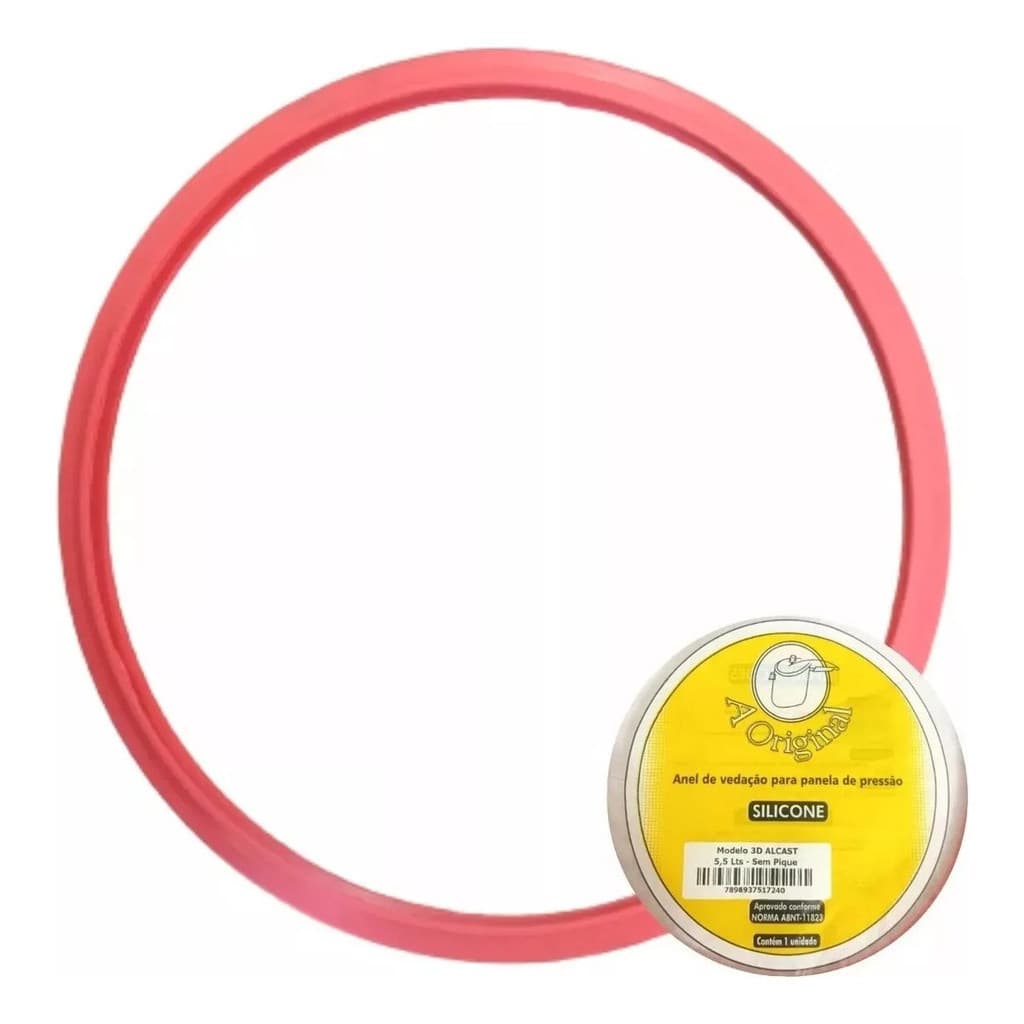 kit 2 borracha panela pressão 3D Alcast + 4 Válvulas 5,5 LTS