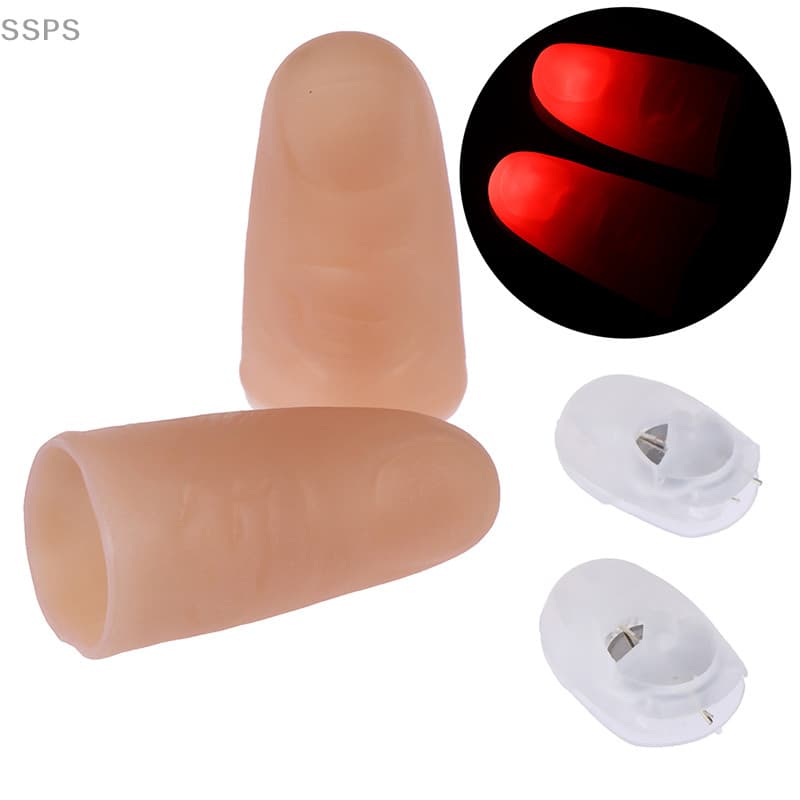 [SSPS] 1 Par De Luz LED Luminosa Piscando Dedos Adereços Brinquedos Brilhantes Presentes Para Crianças FAH