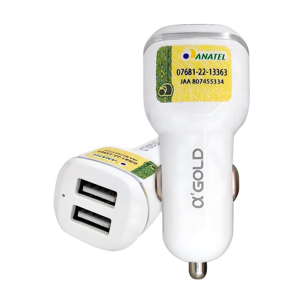 Fonte Veicular Com Duas Entradas USB 2.1A A'Gold CJ02