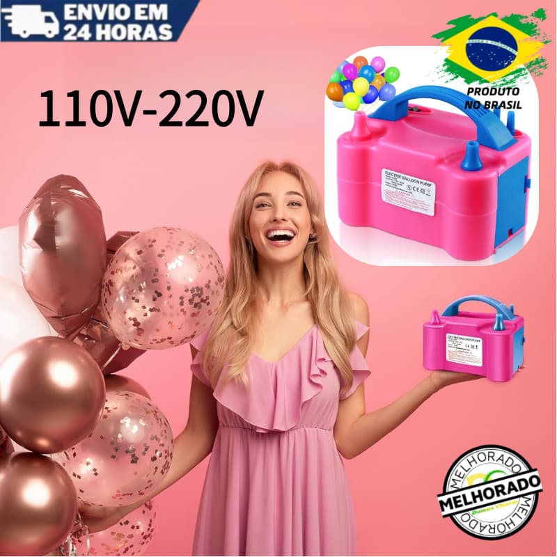 Inflador Compressor Bomba Létrica  Elétrico Automático 2 110V Ou 220V