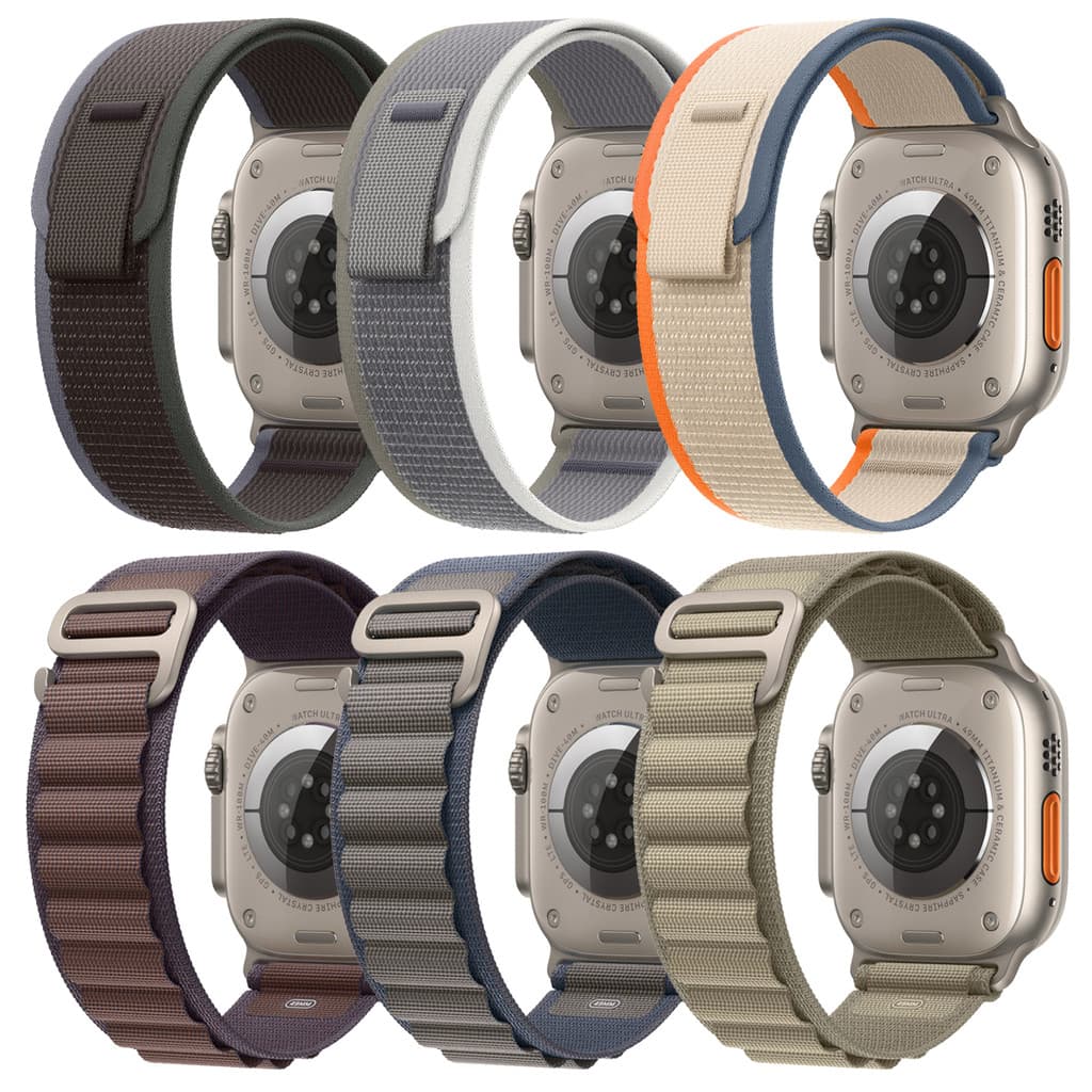 Pulseira de Trail Loop para Apple Watch Ultra 3 2 Series 11 10 9 8 7 SE 6 5 4 3 2 1 Banda de nylon 49 46 45mm 44mm 42mm