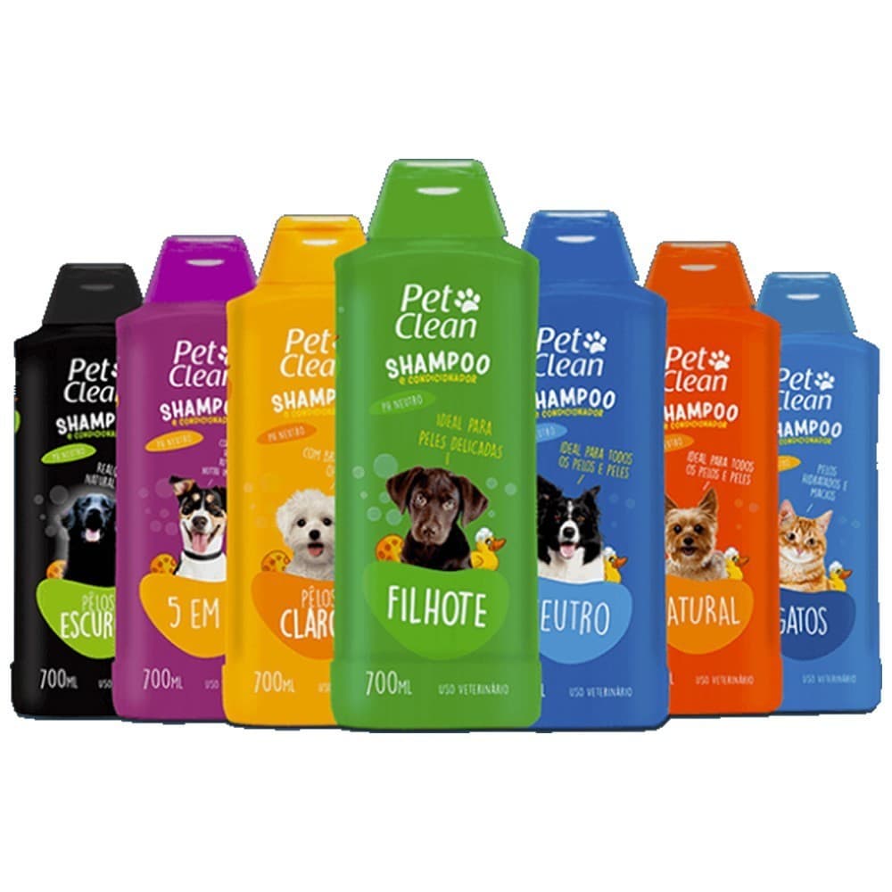 Shampoo Condicionador PetClean Ph Neutro 700ml Cachorro Gato