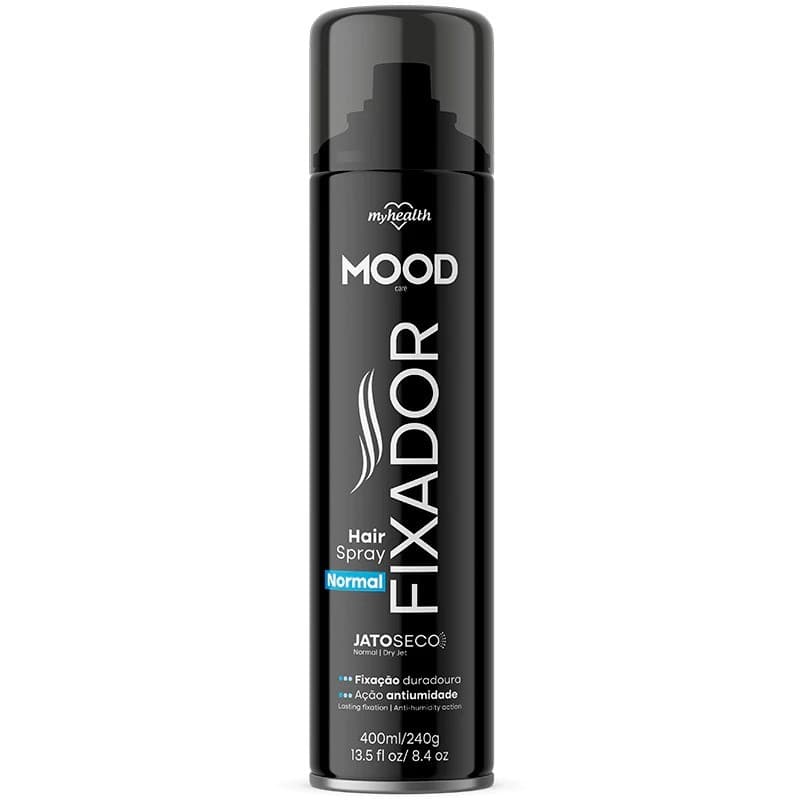 Spray Fixador Para Cabelo Mood Normal Forte E Extra Forte 400Ml My Health