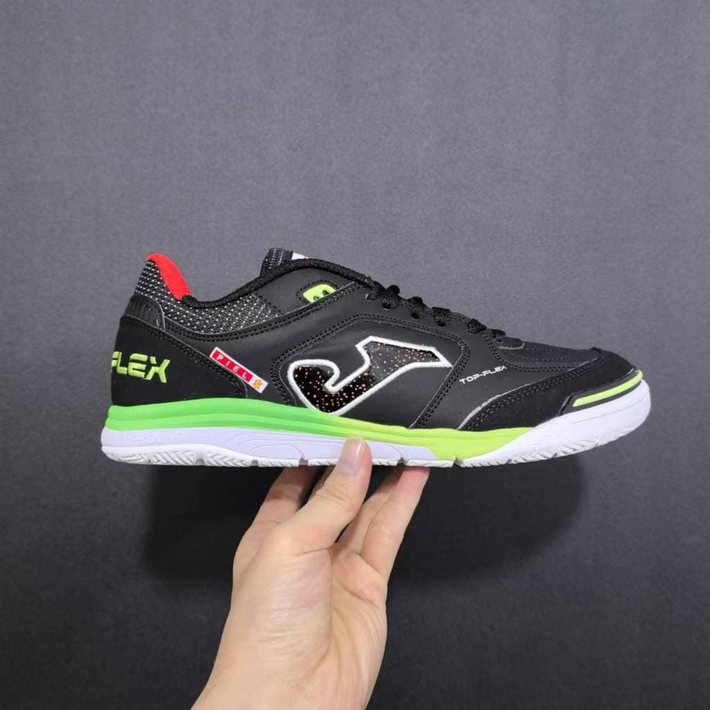 Chuteiras de Futsal Masculinas Top Flex IC Chuteiras de Futebol Tênis de Interior Branco Preto Azul