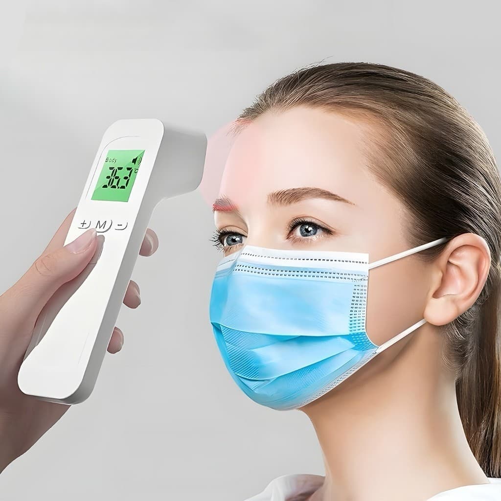 Termômetro Digital Infravermelho Sem Contato – Medição Precisa para Bebês e Adultos LCD/ Pratico marisa