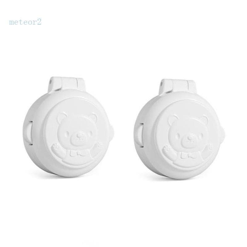 Meteo2 2pcs Fechaduras Segurança Para Máquinas Lavar Roupa Trava Tampas Botões Latas Lixo Sanitário