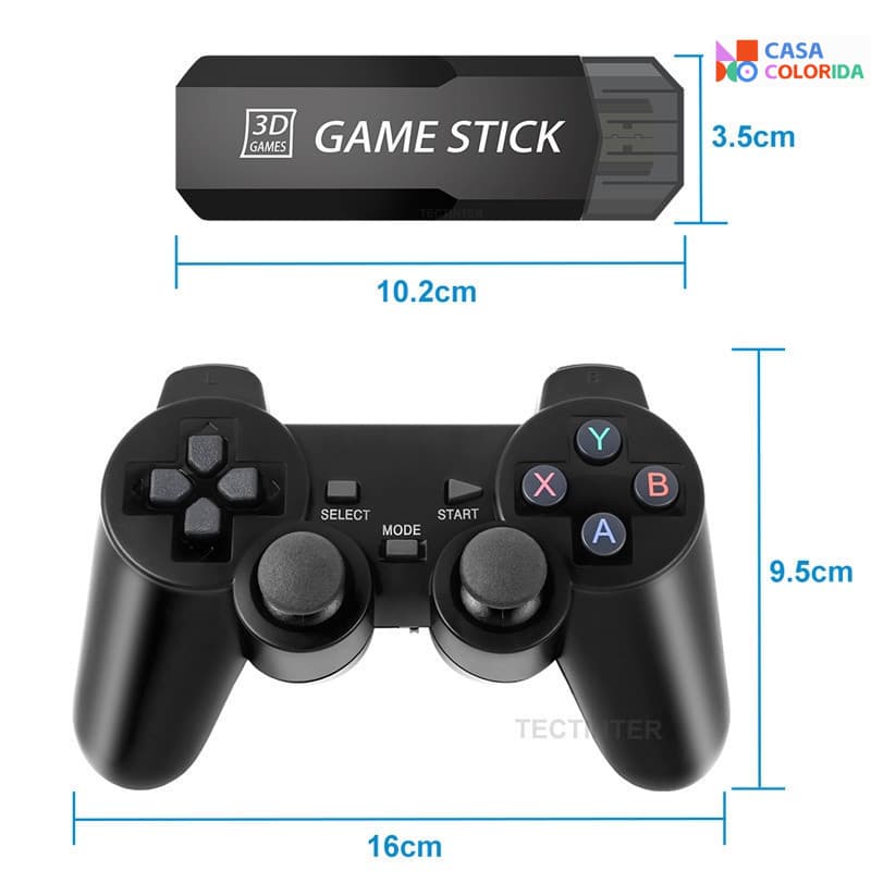 Videogame Stick 2-Console 4k GD10 64GB 37000 MIL Games 2 Controla Os Jogos Prontos Para Entregar Retrô PSP PS1 GBA
