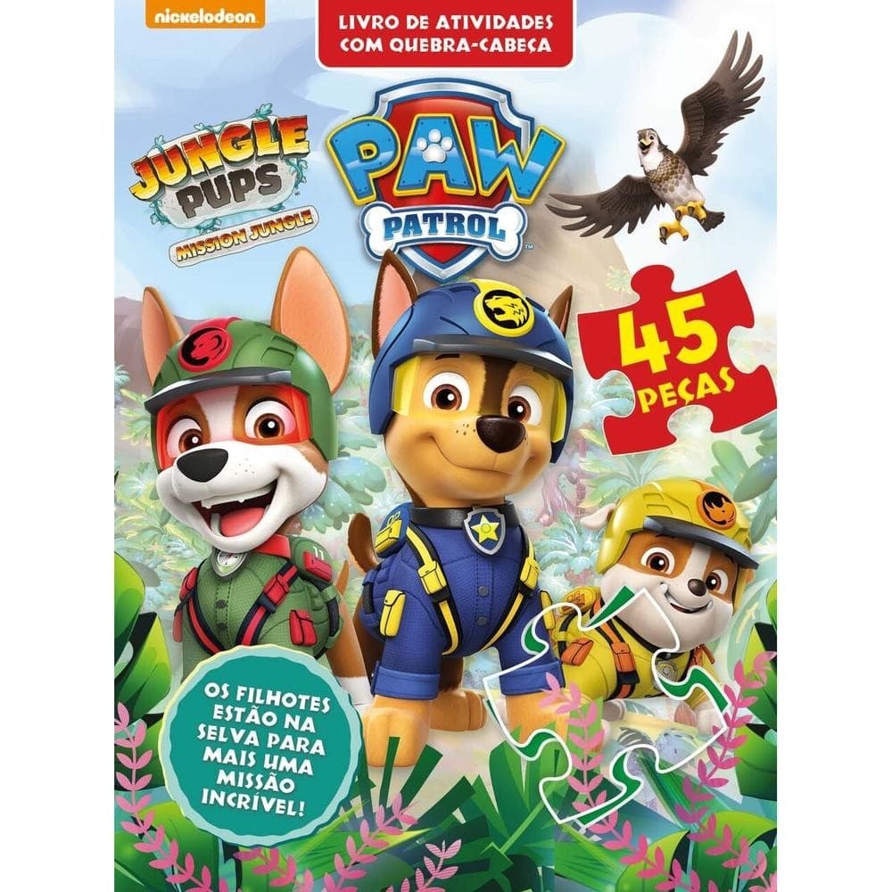 Patrulha Canina Livro de Atividades com Quebra-Cabeça
