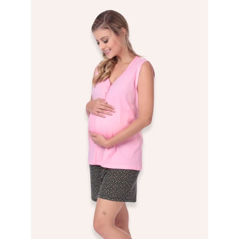 Bermudoll Feminino Gestante Bella Coral