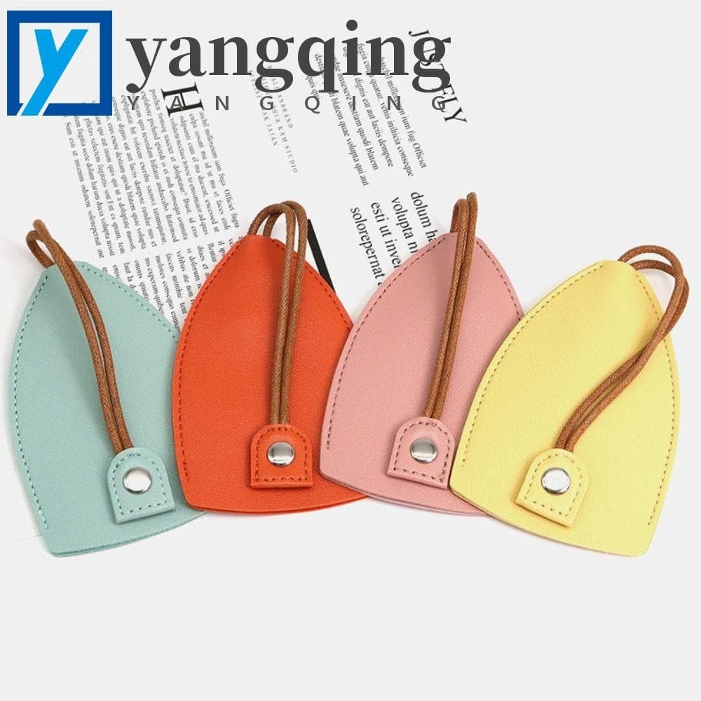 YANGQING Pull Out Keychain Pouch , PU Leather Solid Color Key Wallets , Porta-Chaves Organizador De Mulher