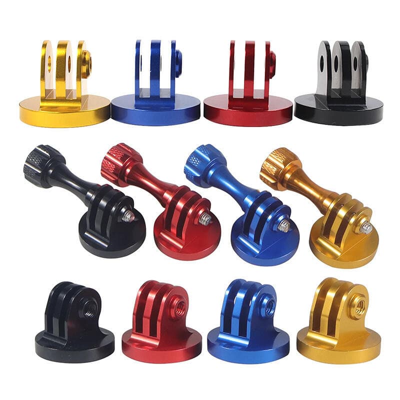 【 konouyo 】 Aluminum Adaptador De Tripé De Liga De Alumínio Para Montagem Em Base GoPro HERO 12 11 10 9 8 7 6 5 Xiaomi Yi Câmera Esportiva Acessórios Go Pro