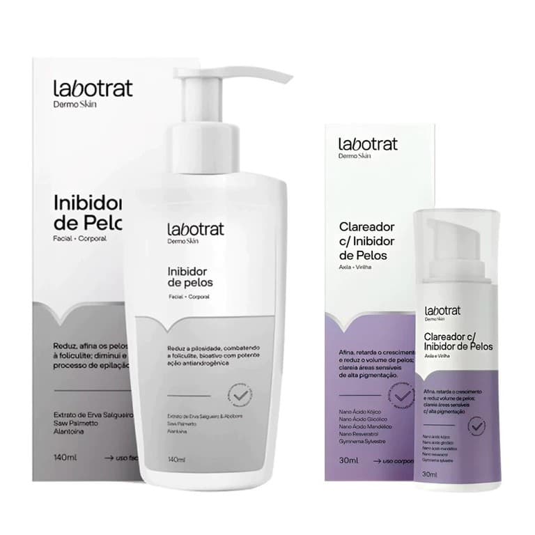 Clareador Com Inibidor de Pelos Labotrat Para Axila, Virilha, Rosto e Corpo