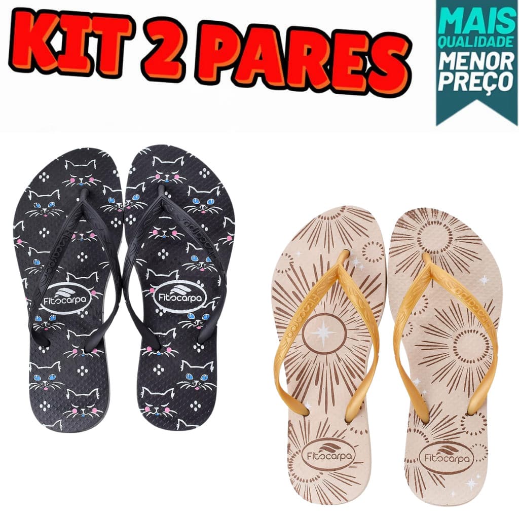 Kit 2 Pares Chinelo Stitch Vaquinha Gatinho Super Leve e Confortável Envio Lançamento