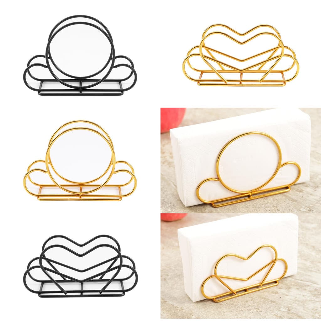 Porta-Guardanapos De Metal Dourado-Acessório De Mesa Elegante Para Jantar E Cozinha , Moderno Dispensador De Tecido Inde