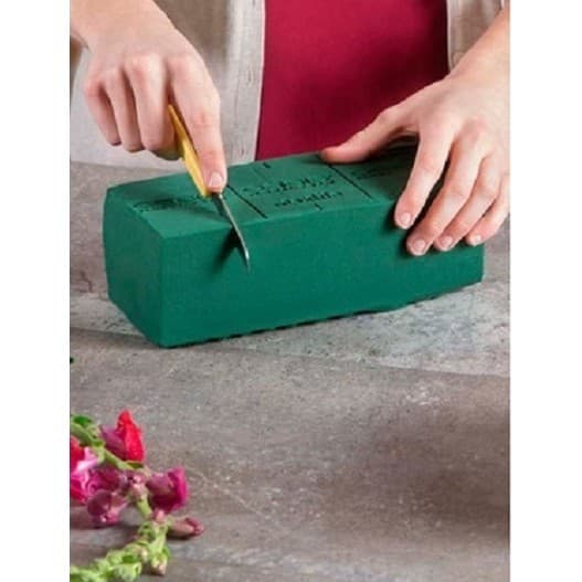 Espuma Esponja Floral Tijolo Fenolica Arranjos de Flores e Plantas Decoração 22.5X10X6.5  1 Unidade