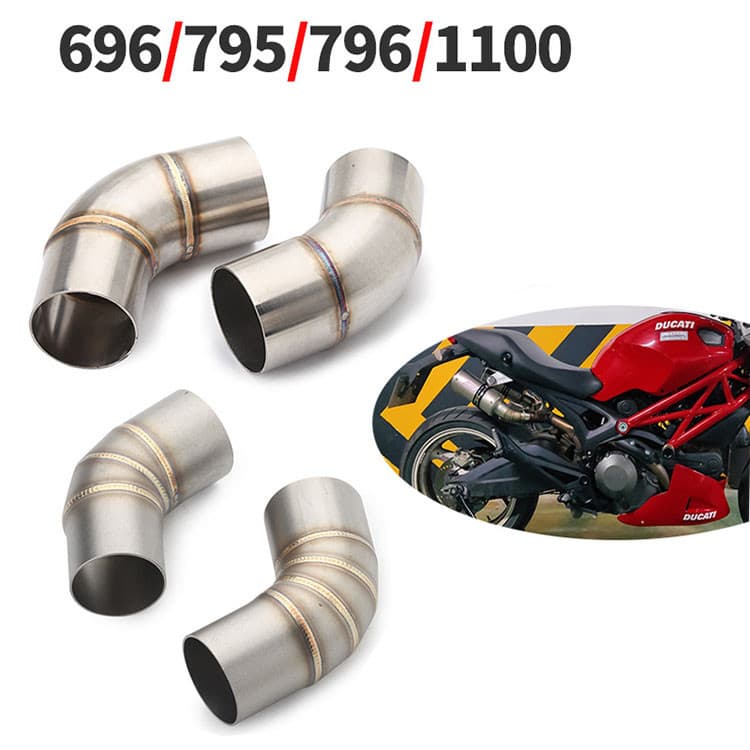 Tubo Médio De Escape Para Motocicleta Ducati Monster 696 795 796 1100 Adequado 51 Mm