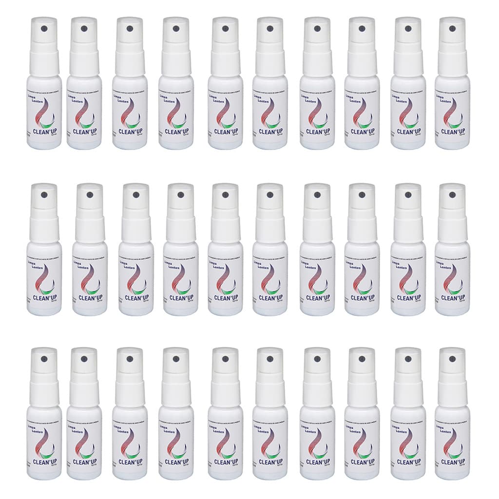 Kit 100 Limpa Lentes Clean UP de 25 ml Telas Tv Tela de Celular Atacado
