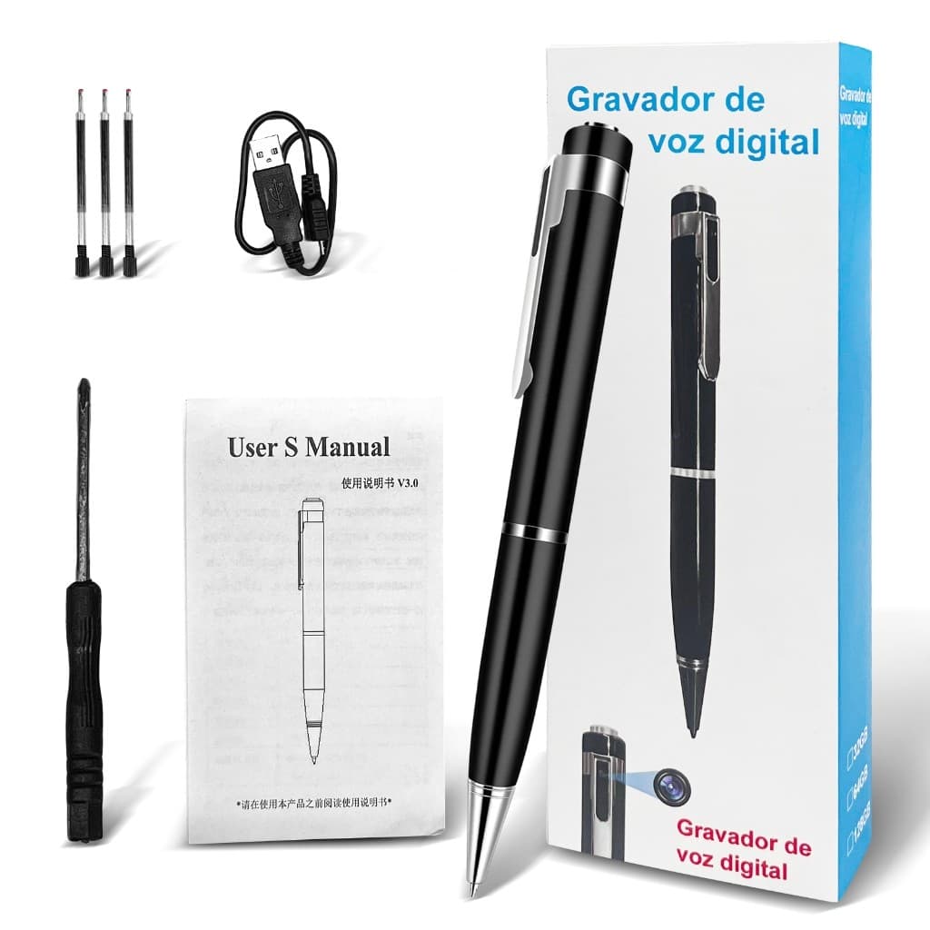 Câmera dvr caneta mini câmera 1080p gravador de vídeo digital dv gravador de voz portátil