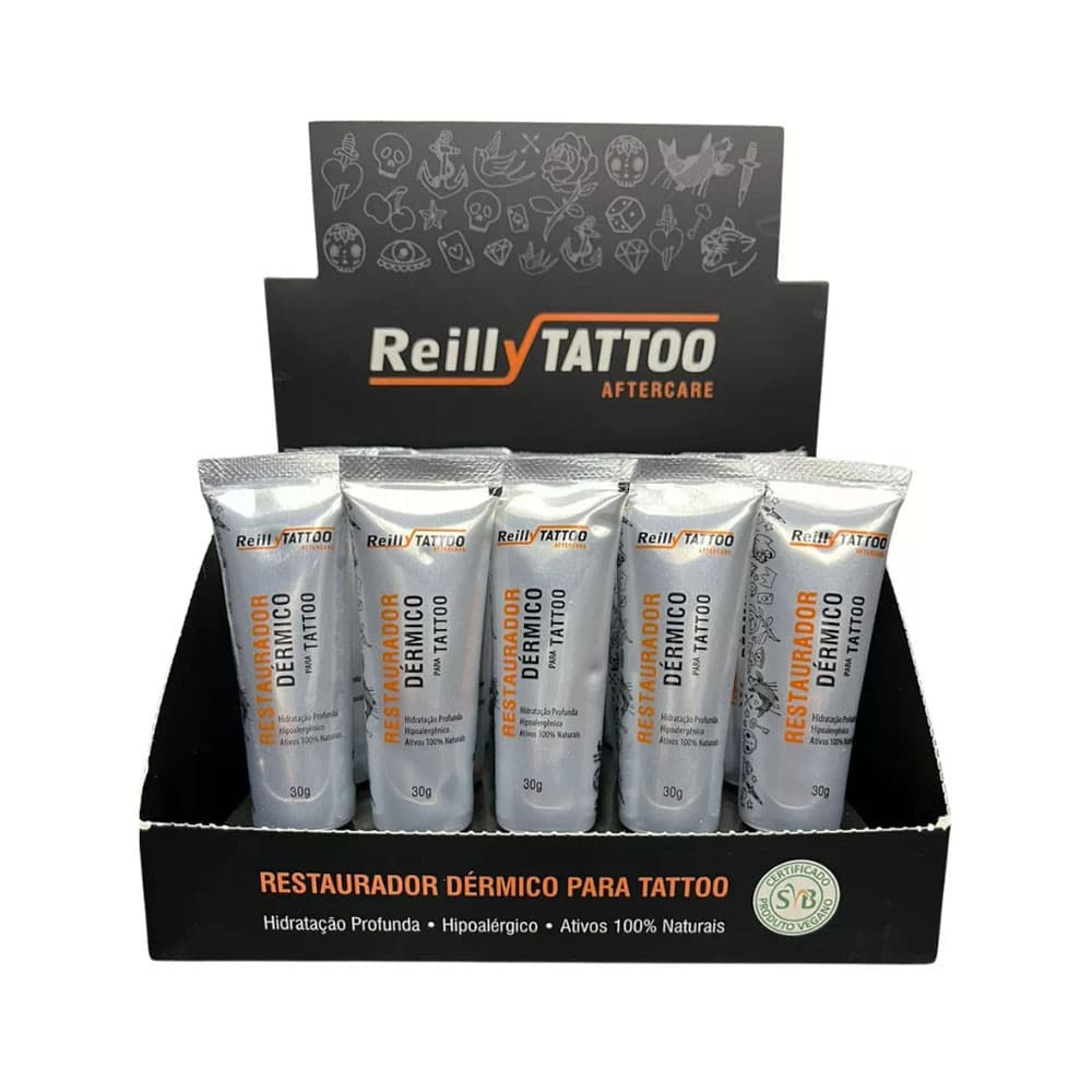 Pomada Aftercare Reilly Tattoo Tatuagem 20 Unidades 30g