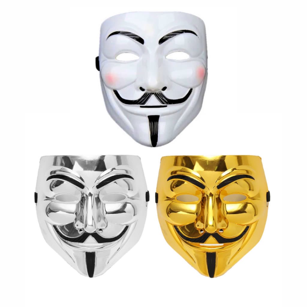 Máscara do Anonymous - V De Vingança Fantasia