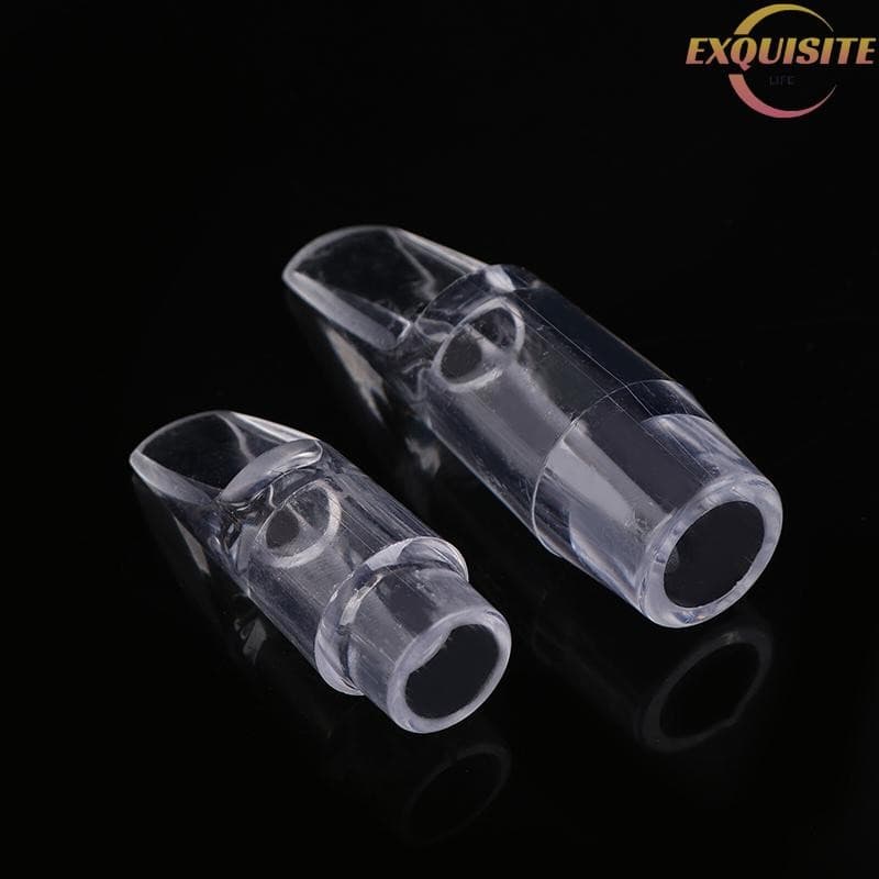 [EL] Bocal De Saxofone Transparente , Alto/Soprano Para Sax Tocando Música Jazz Instrumentos Musicais Peças Novas