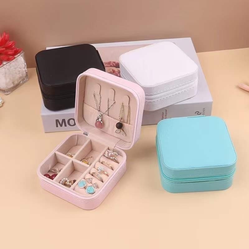 ANA 1108 KIT 12 Pcs Porta Jóias Portátil Caixinha Bolsa de Armazenamento Colar Brincos Anéis