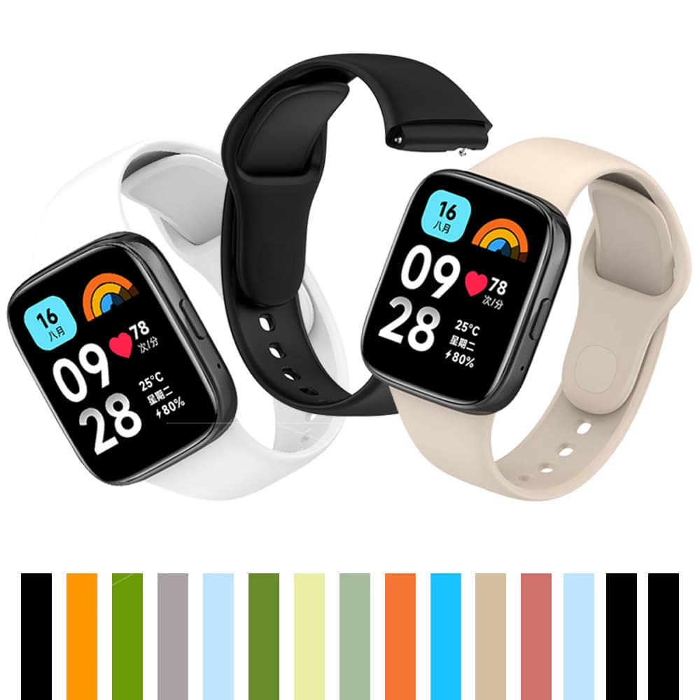 Pulseira para Xiaomi Redmi 3 Active e Redmi Watch 3 Lite Silicone Modelo Esportivo Oficial