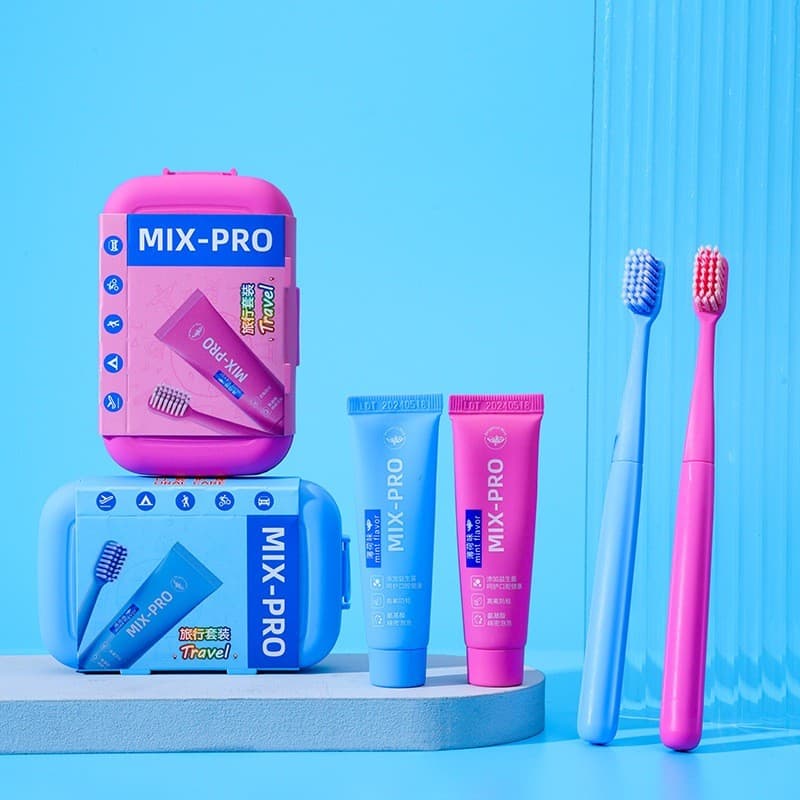 Portátil Viagem Limpeza Profunda Escova De Higiene Oral Kit Cuidados Orais Dentes Ferramenta Língua