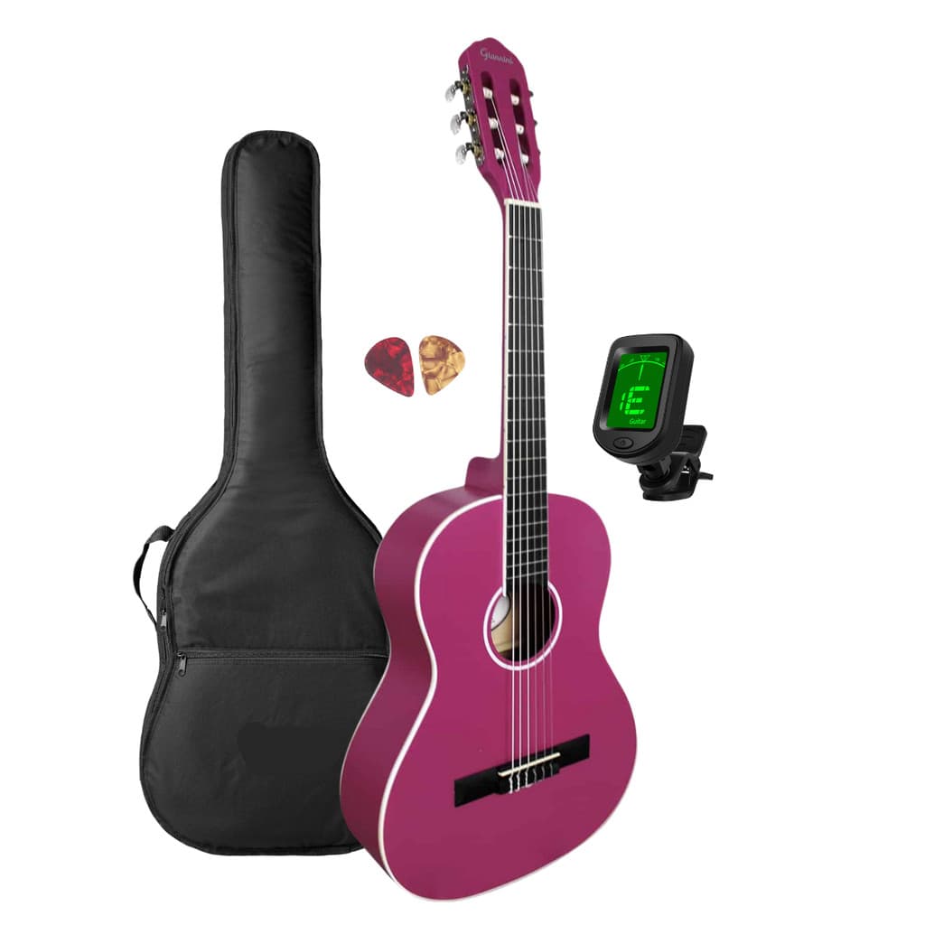 Violão Giannini 3/4 Rosa N6 PKS Pink Satin + Acessórios