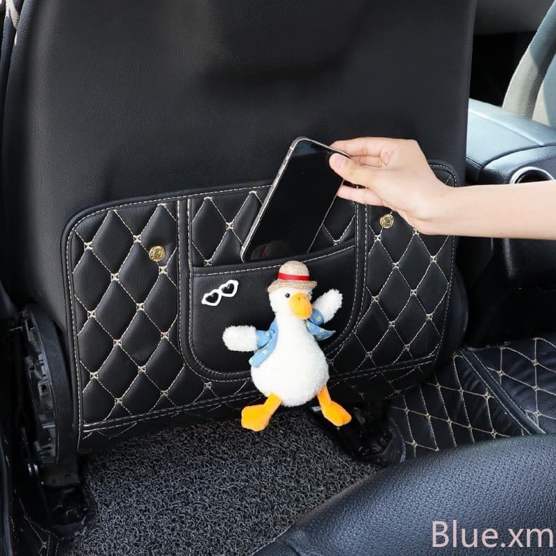 [Novo] 1PCS Encosto Do Banco Carro Capa Protetora Anti-Chute Acessórios Interiores Couro Impermeável Sujeira Em PU