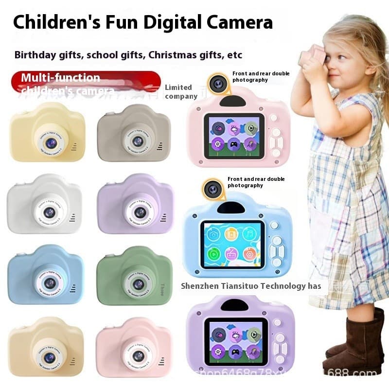 < Venda quente > Câmera infantil HD brinquedo foto vídeo DV câmera dupla Digital|Câmera de presente