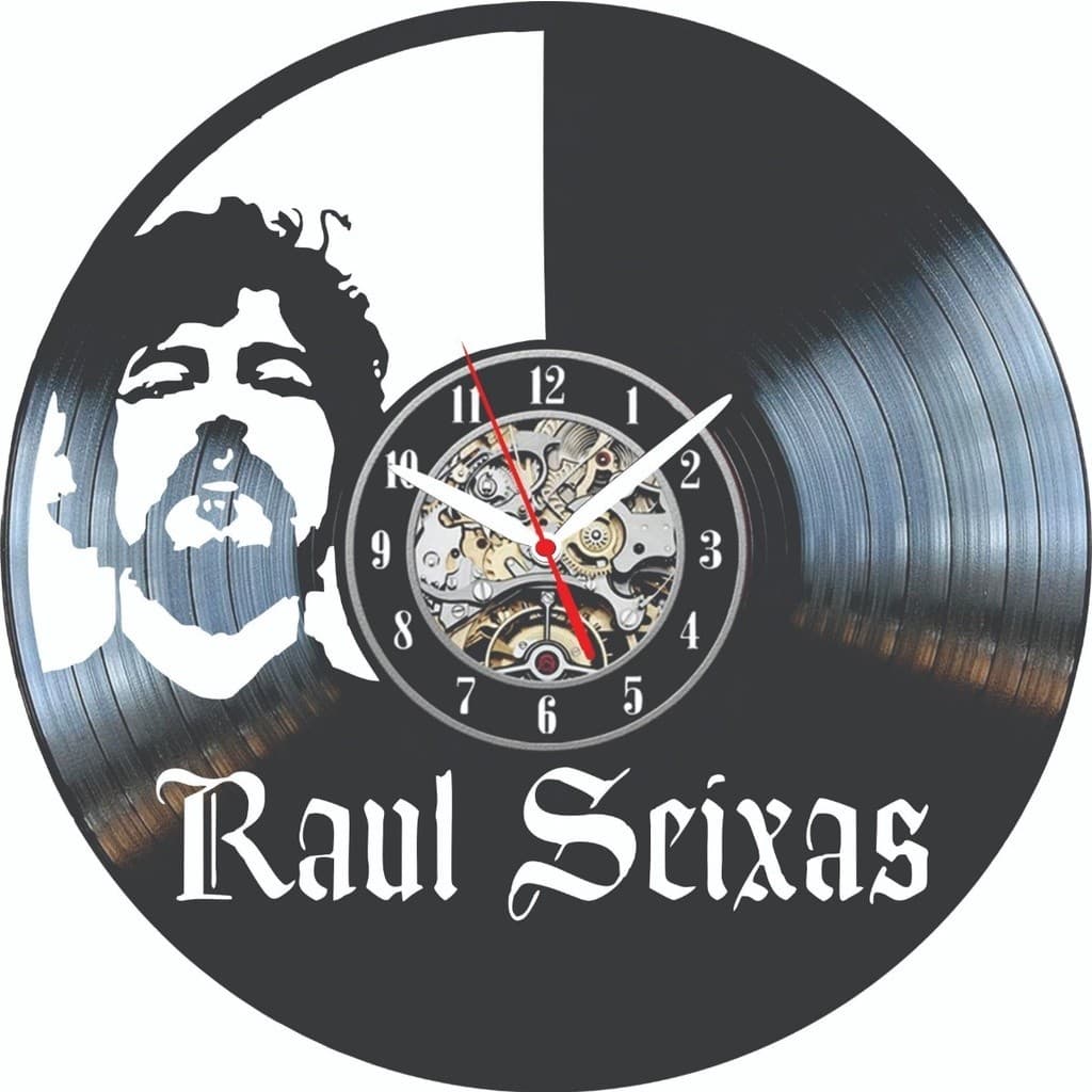 Relógio Parede Disco Vinil Raul Seixas Musica Decoração Avelar Criações