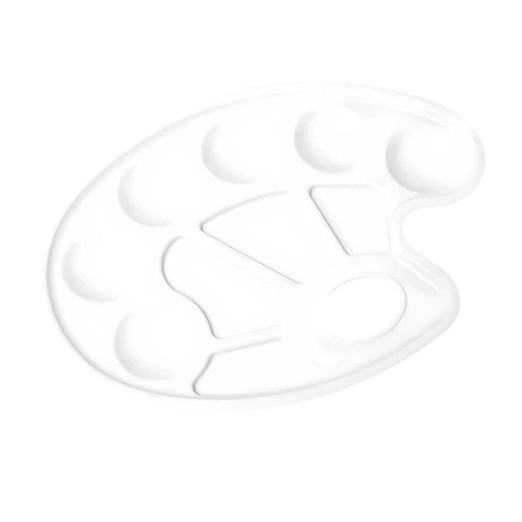 Godê Paleta Plástica Oval com 10 Cavidades Keramik 15418