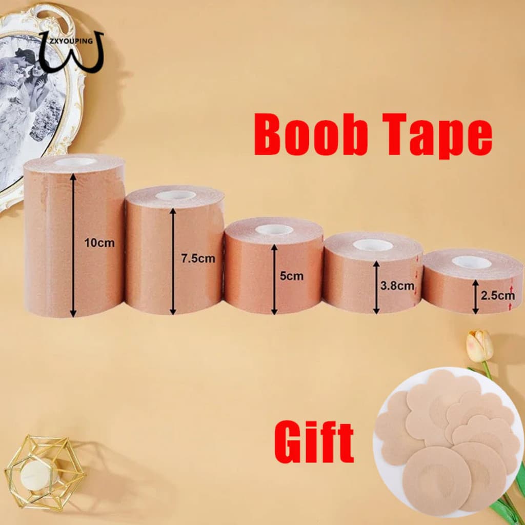 ZXYOUPING 1 Rolo 5M Fita Adesiva Para Mamilos Femininos , De Peito Elevação Invisível Intimida Adesivos Bralette Sexy