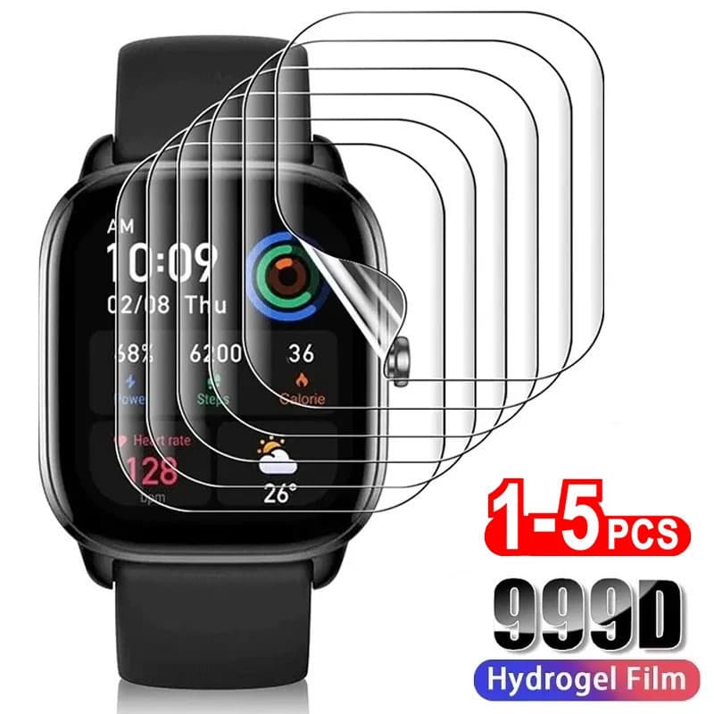 5, 3, 1 Película Hidrogel Para Amazfit Pace T-Rex POP Pro Ultra Relógio Inteligente GTS 3 4 Mini GTR 4 3 Bip U Bip 3
