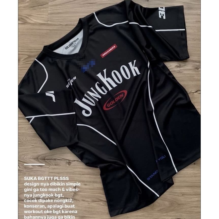 Camiseta Moderna De Manga Curta Com Estampa Exclusiva JUNGKOOK