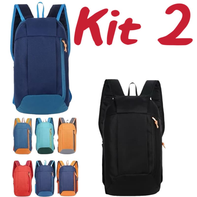 Kit 2 Mochila leve para esportes ao ar livre (unissex) Cores enviadas aleatoriamente SU