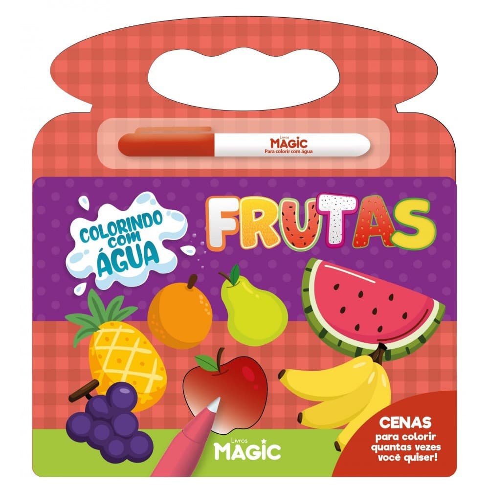 Livro Colorindo Com Água Frutas