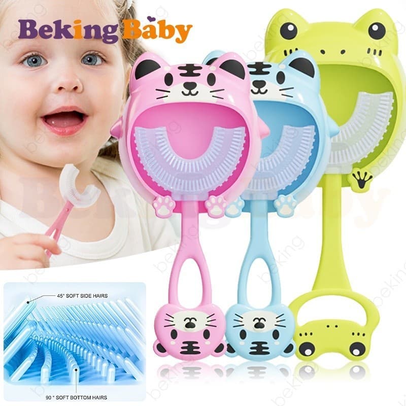 360 graus em forma de U ensinam a escova 2 a 12 anos