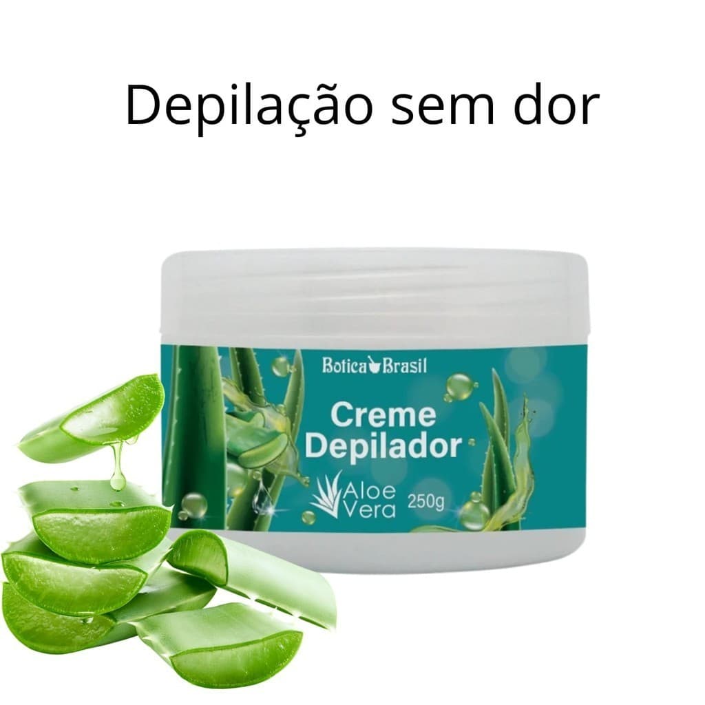 Creme Depilador sem dor com Aloe Vera  250g