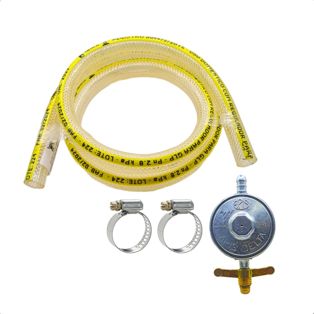 Kit Instalação Para Botijão P13 Regulador Delta 1Kg
