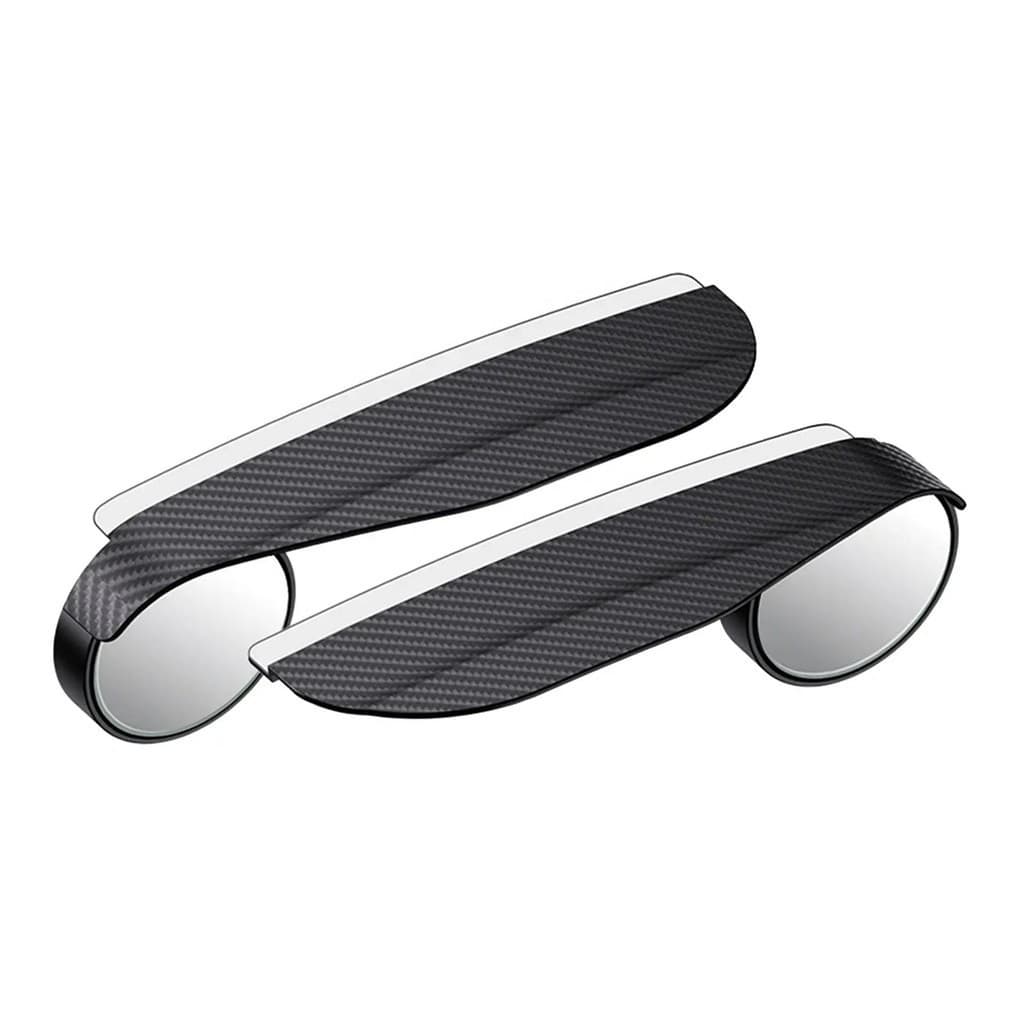Espelho De 2 Peças Espelhos Retrovisores Retrovisor De Carro Chuva Sobrancelha De Inversão De Fibra De Carbono Padrão