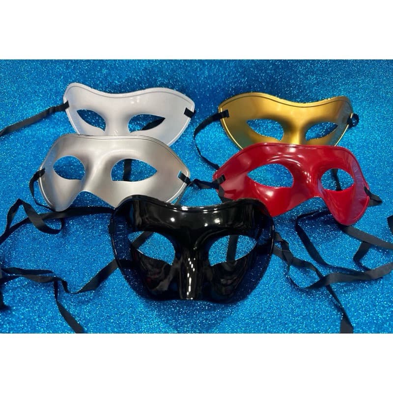 10 Máscaras Venezianas Lisas Baile Luxo